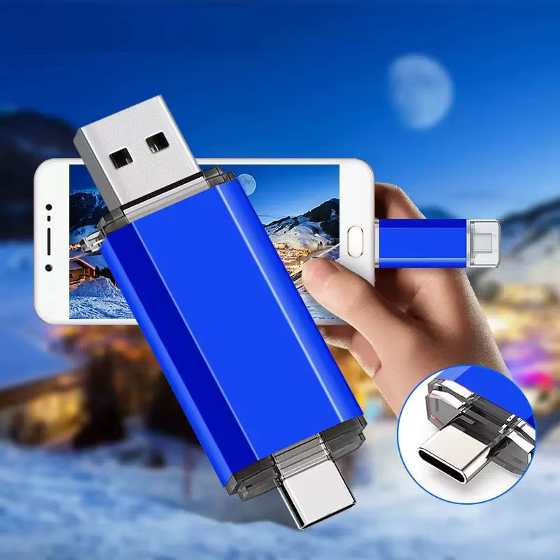 Lenovo 2TB USB-Stick mit USB 3.0 Typ C OTG Anschluss - Bild 2