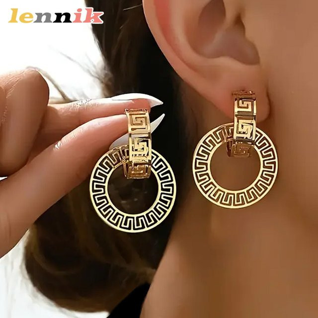 LENNIK Ohrringe, Gold, Vintage, Damen, ohne Stein - Bild 1