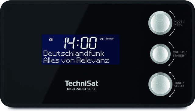 DIGITRADIO 50 SE Radiowecker mit DAB+ und FM in Schwarz - Bild 1