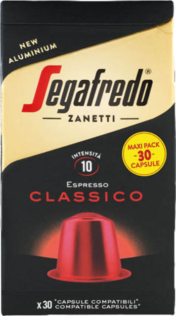 Segafredo Zanetti Espresso Classico, Arabica-Robusta-Mischung, Kapseln, 30 Stück - Bild 1