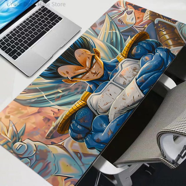 Bandai Dragon Ball Z Vegeta XXL Gaming-Mauspad aus Gummi, B/T: 90 x 40 cm, Multicolour - Bild 1