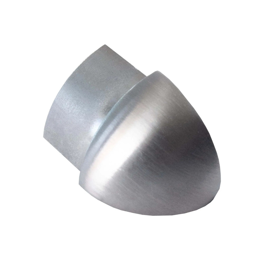 Dalsys Außeneck Fliesenschiene Viertelkreis aus Edelstahl in Silber gebürstet mit 12,5 mm Breite - Bild 2