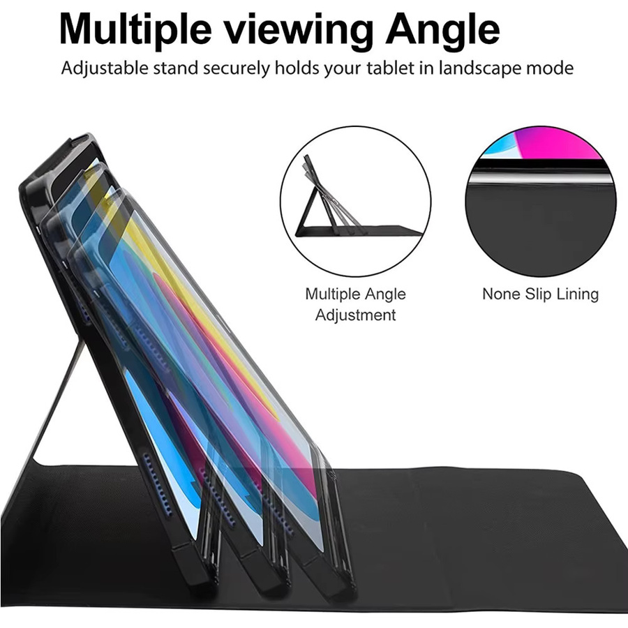 HUAIBX Magic Case Schutzhülle für Samsung Galaxy Tab A9 Plus, Tab S8, S9 Ultra, S7, S9, S10 FE+, A8, S6 Lite und A7 Lite in Schwarz oder Lila - Bild 4