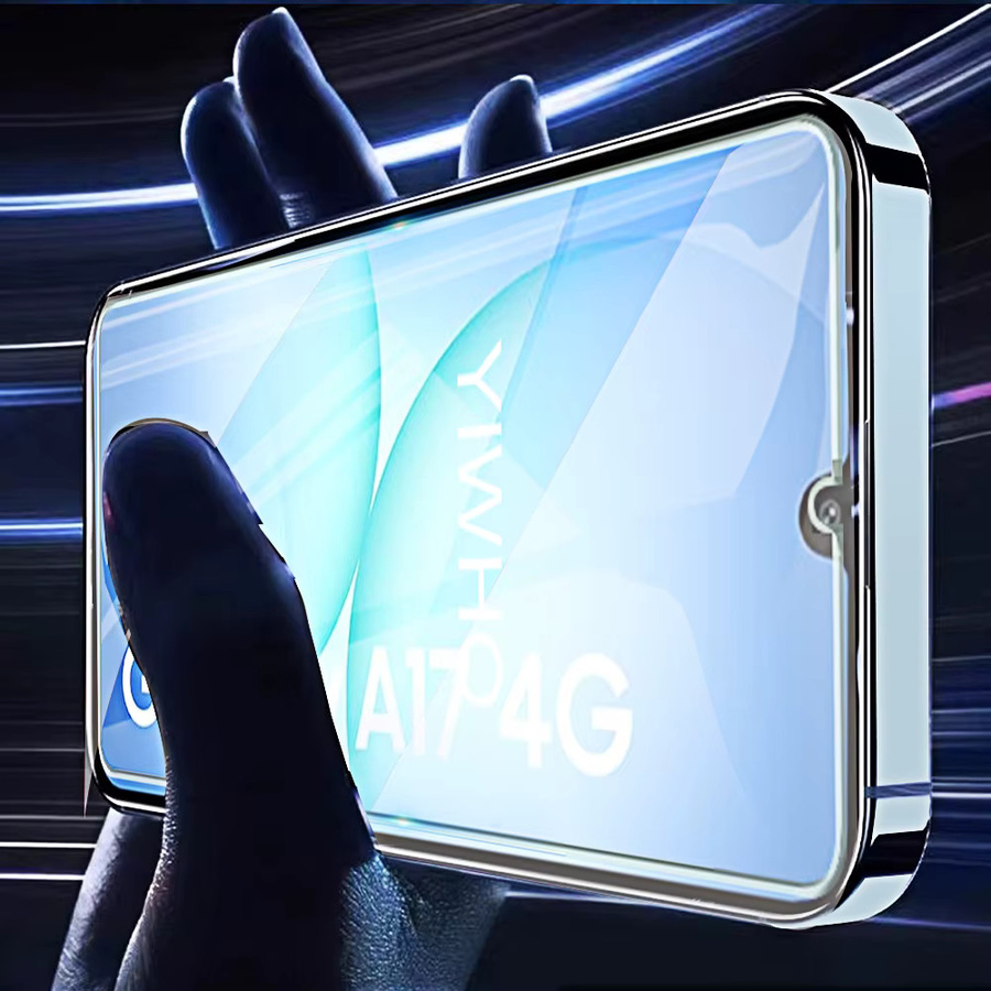 4 Stück Displayschutzfolien aus gehärtetem Glas für Samsung Galaxy A17 4G 5G und Samsung Galaxy A07 4G, transparent, HD Schutzglas - Bild 3