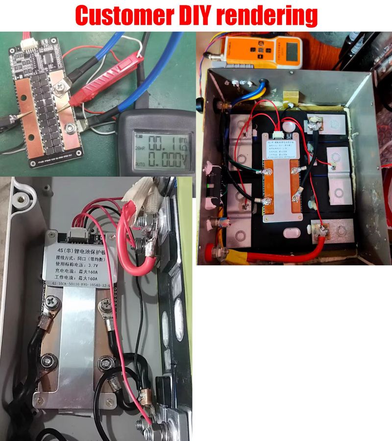 BMS Schutzplatine für Li-Ion und LiFePO4 Akkus, Balance-Modul für 3s bis 4s Konfigurationen, 3,2V bis 16,8V, geeignet für 12V Anwendungen in Autos, Wohnmobilen und Wechselrichtern - Bild 3