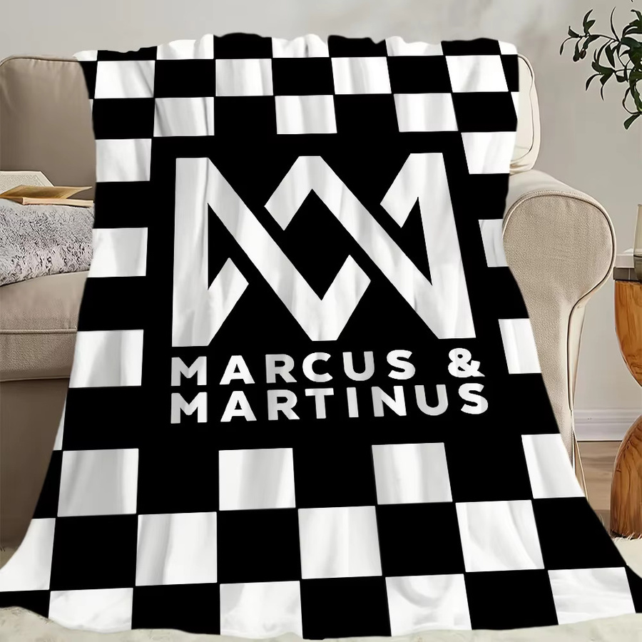 Singer M-Marcus und Martinus Plüschdecke für Sofa, Wohnzimmer und Schlafzimmer - Bild 6