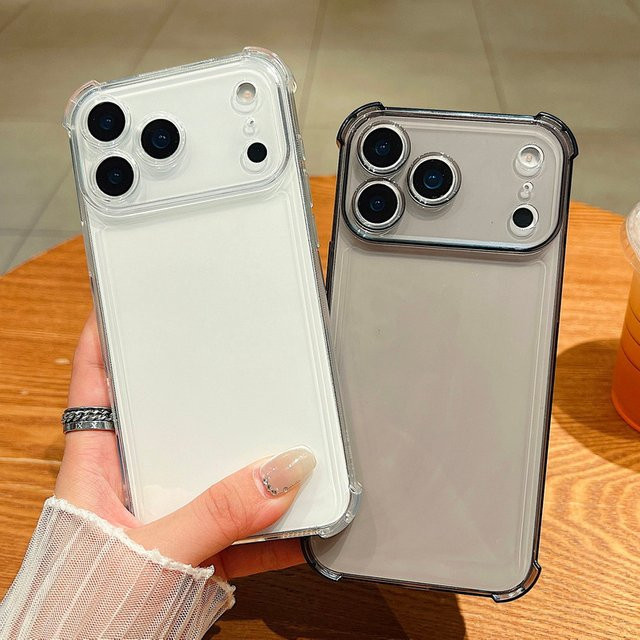 Stoßfeste TPU Handyhülle von MOESOE in Transparent für dein iPhone, weiche Silikonhülle zum Schutz deines Geräts - Bild 1