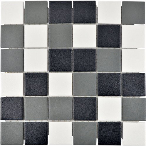 HuH Mosaik Mosaikfliese Antislip Grau aus Keramik für Wand und Boden B/B: 29,8 x 29,8 cm - Bild 1