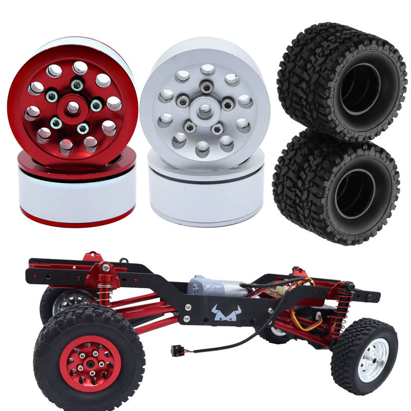 WWXRC Metall-Beadlock-Radnaben mit Reifen für 1/16 RC Auto Upgrade-Teile - Bild 4