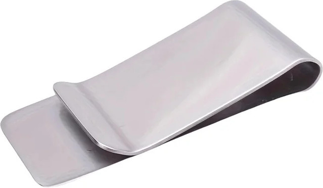 4er-Set Metall Geldclip in Silber für Schule und Büro als multifunktionaler Kreditkartenhalter und Accessoire für Erwachsene - Bild 1