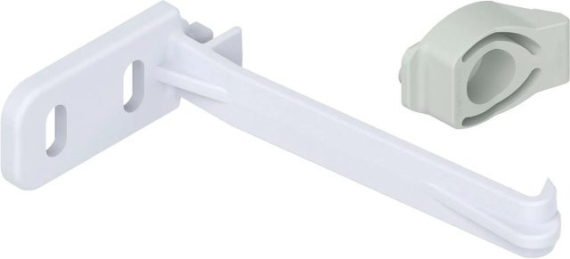 Blum Kindersicherung für Schubladen aus Kunststoff in Weiß und Grau - Bild 1