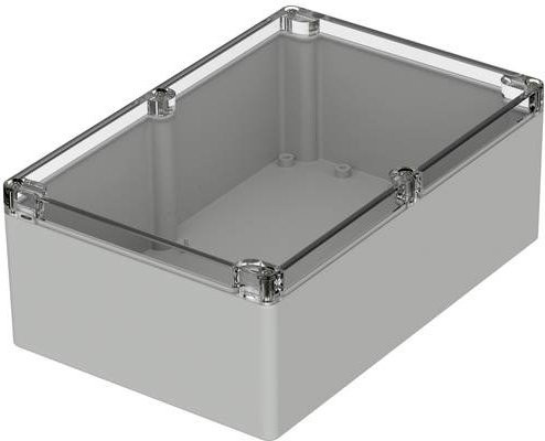 Bopla EUROMAS M 2401G Industrie-Gehäuse aus Polycarbonat in Lichtgrau RAL 7035, B/T/H: 24,0 x 16,0 x 9,0 cm - Bild 1