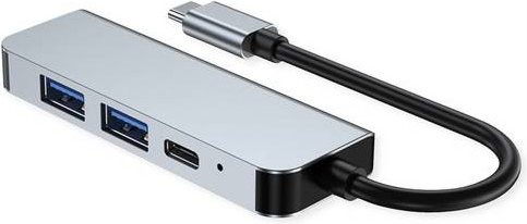 Value USB Typ C Docking Station in Silber mit HDMI 4K, 2x USB A und USB C PD - Bild 1