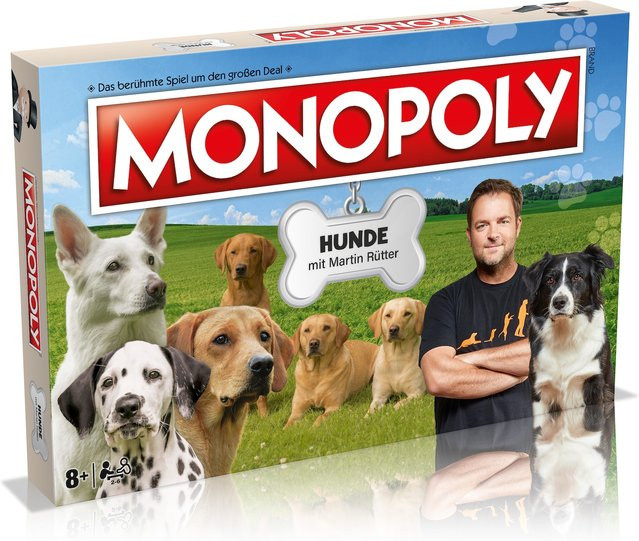 Winning Moves Monopoly Hunde Brettspiel ab 8 Jahren - Bild 1