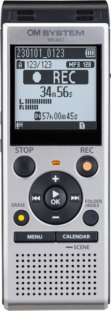 OM System Diktiergerät WS-882 in Silber - Bild 1