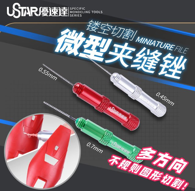 JIANYANZHE Miniatur-Nadelfeilen Set aus Metall für Hobby-DIY-Modellbau mit 3 verschiedenen Formen - Bild 1