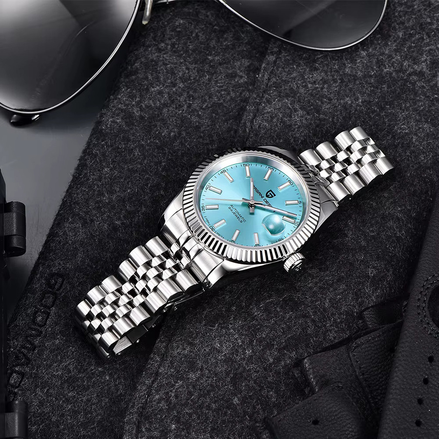 PAGANI DESIGN Armbanduhr Automatik, Edelstahl, Blau, Herren - Bild 2