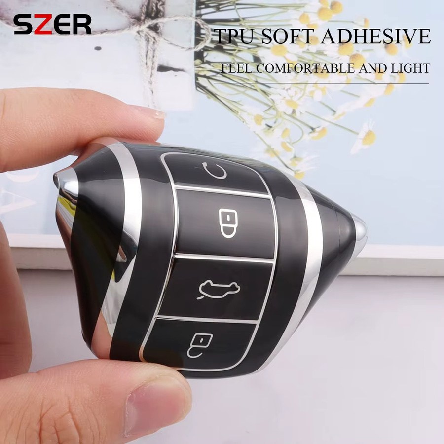 Schutzhülle für Chery Tiggo 8 Pro, Tiggo 7 Pro, Omoda 5 und C5 Schlüssel aus TPU in Schwarz von SZER - Bild 4