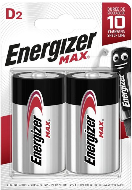 Energizer Max LR20 Mono D Batterie Alkali-Mangan 1.5V 2er Pack - Bild 2