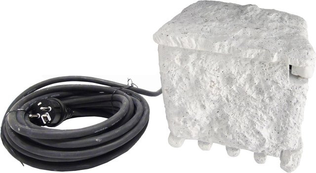 Ubbink Stone Decor 4-fach Außensteckdose im Fels-Design, Grau-Weiß, max. 3680 W - Bild 1