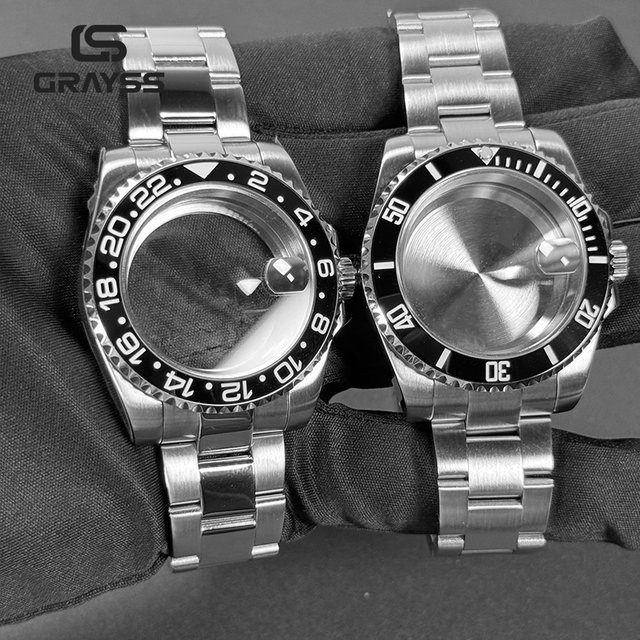 GRAYSS Armbanduhr, Diver, Edelstahl, Schwarz, 40 mm, Wasserdicht - Bild 1