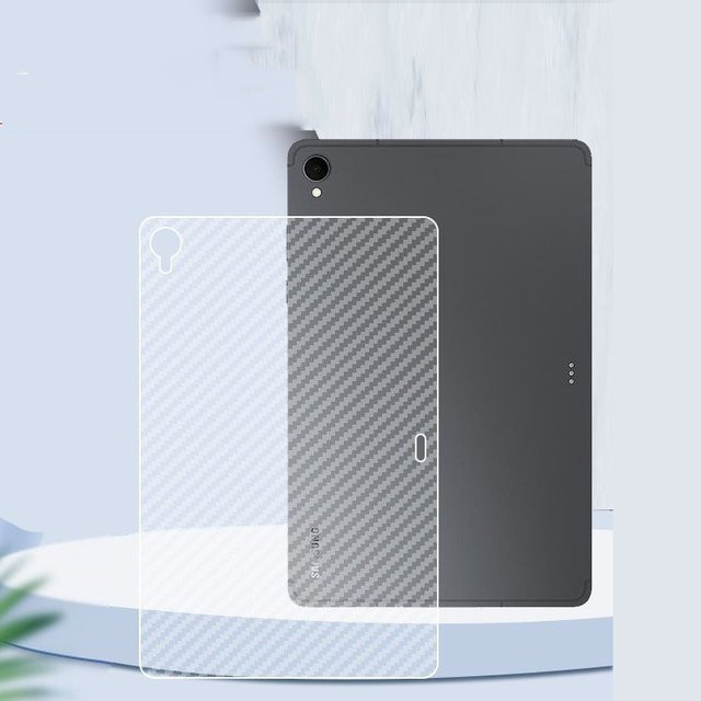 Samsung Schutzfolie Transparent Carbon Faser für Galaxy Tab S11 A11 Plus Ultra S10Lite Rückseite und Display - Bild 1