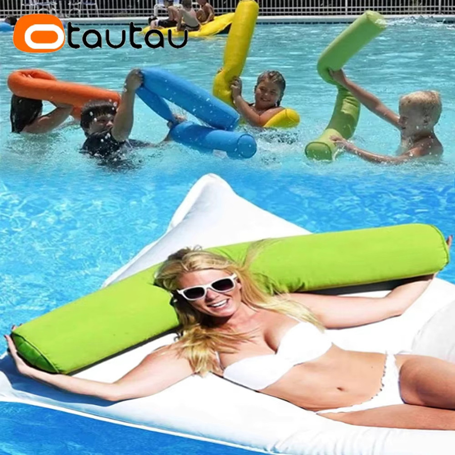 OTAUTAU Schwimmender Sitzsackbezug für den Außenbereich, Gelb Gestreift, Modell DD049 - Bild 5