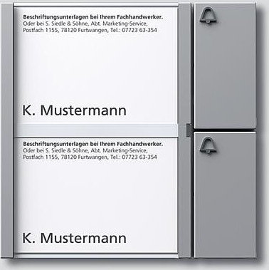 Siedle Vario Bus-Tasten-Modul BTM 650-02 SM in Silber - Bild 1
