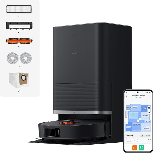 Xiaomi Robot Vacuum X20 Max Saug- und Wischroboter mit Omni-Station, Schwarz, App-Steuerung und Sprachsteuerung - Bild 3