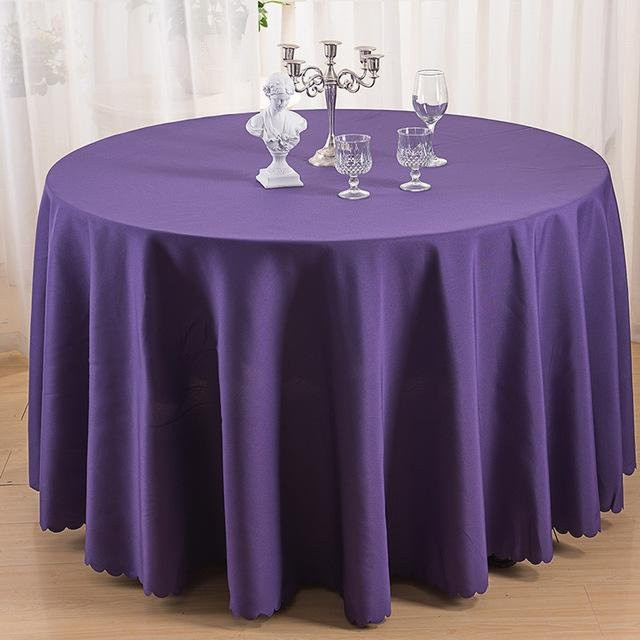 Dekorative runde Tischdecke von Your Warm Home in Violett, Durchmesser: 180 cm - Bild 1