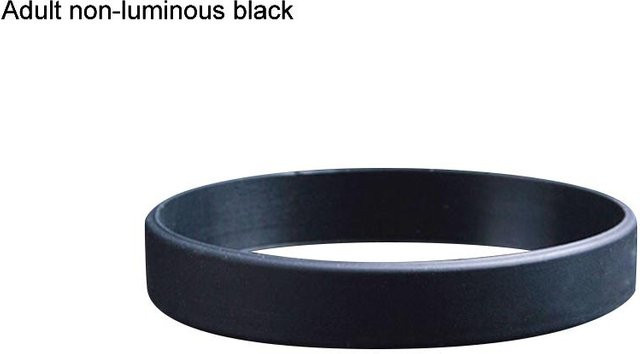 Binchi Keji Travel Silikonarmband, Schwarz, Unisex, im Dunkeln leuchtend - Bild 1