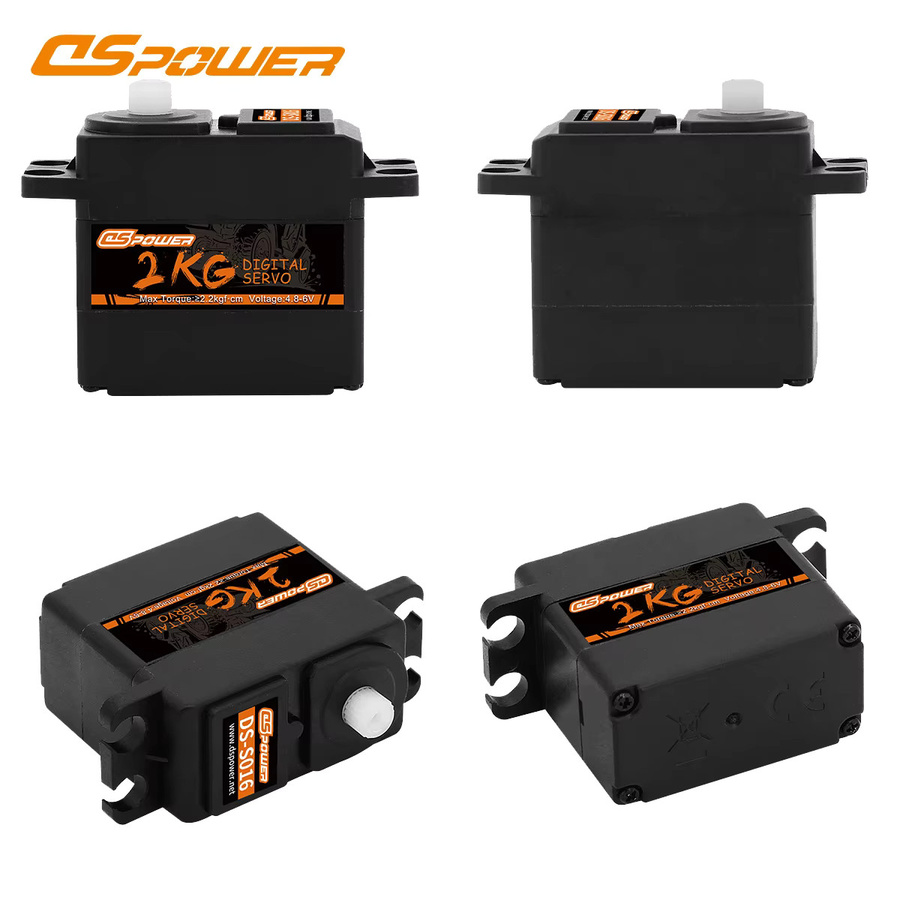 DSPOWER Digitaler Servo-wasserdichter Kunststoff-Getriebekernmotor 1/16 - Bild 2