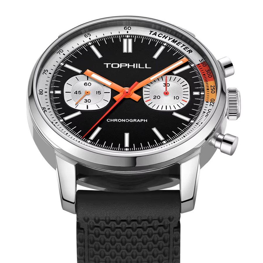 TOPHILL Chronograph, Mechanisch, Edelstahl, Saphirglas, 40 mm, Herren - Bild 3