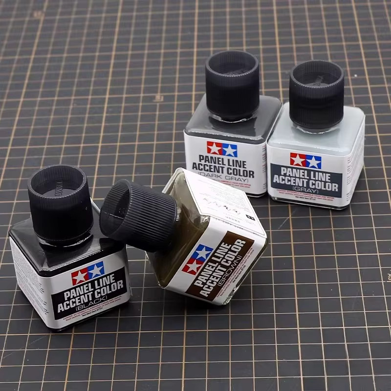 TAMIYA Panel Line Accent Color, Emaille-Farbe, dunkelgrau-braun, 40 ml - Bild 2