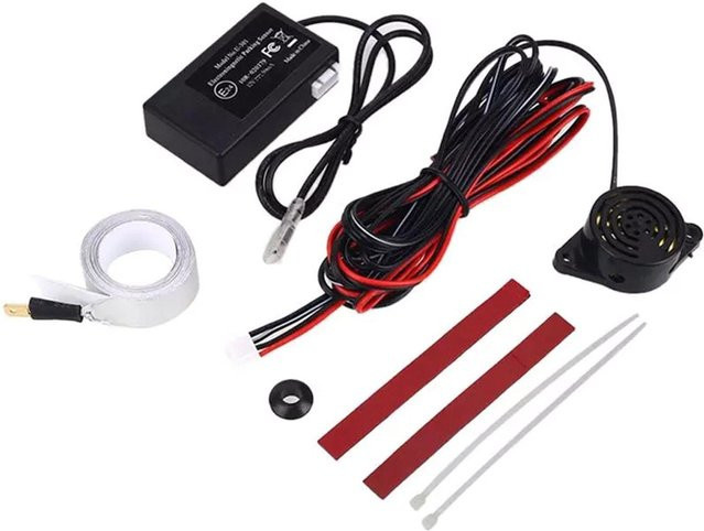 Scwhansee Elektromagnetischer Parksensor für Autos in Schwarz zur einfachen Installation ohne Bohren als Rückfahr-Parksystem und Stoßstangenschutz - Bild 1