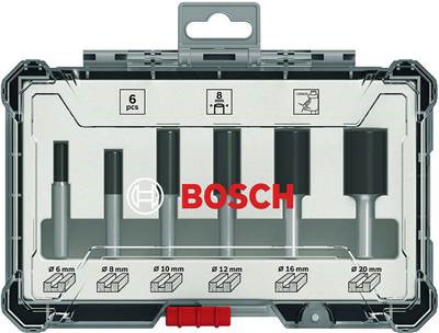 Bosch Nutfräser-Set, 6-teilig, 6-mm-Schaft - Bild 2