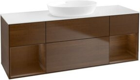 V&B Finion Waschtischunterschrank mit Wandbeleuchtung in Weiß, Breite: 160 cm, Tiefe: 50,1 cm, Höhe: 50,1 cm - Bild 1