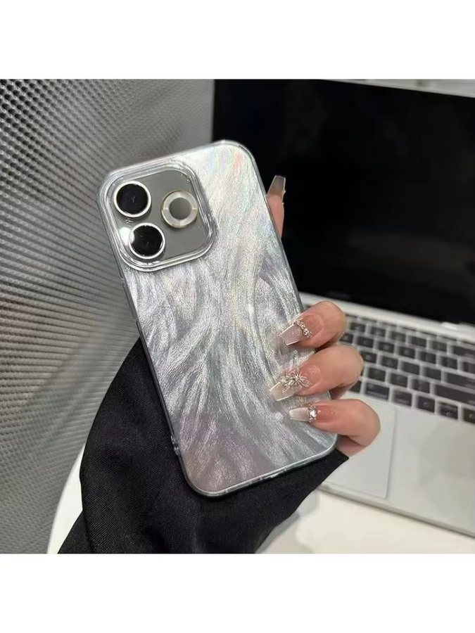 EUCAGR Luxus Handyhülle mit Laser Silber Gradienten für OPPO A6 Pro 5G, OPPO A6 Pro 4G und OPPO F31 5G - Bild 4