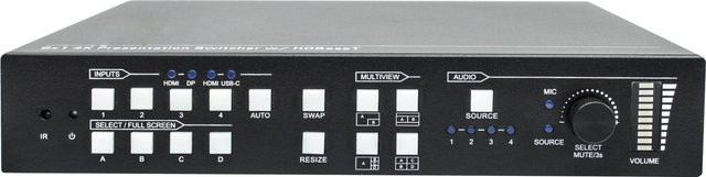 Vivolink 4K UHD 6x1 Presentation Switcher VLSC262 Schwarz - Bild 1