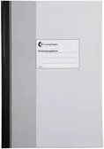 König & Ebhardt Posteingangsbuch mit 96 Blättern in A4, Hardcover in Schwarz und Grau - Bild 1