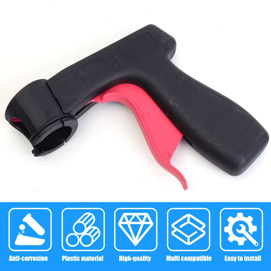 Ergonomischer Full Grip Trigger Griff für Aerosol Sprays in Schwarz als Adapter für Auto Polieren und DIY Wartung - Bild 5