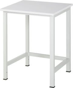 Rau Werktisch 900-1 in Grau und Weiß mit ME-Platte, B: 75 cm, T: 80 cm, H: 82,5 cm - Bild 1