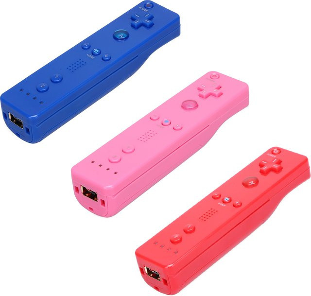 Nintendo Kabelloser Gamepad Controller Handgriff für Wii und Wii U Spiele in Rot - Bild 1