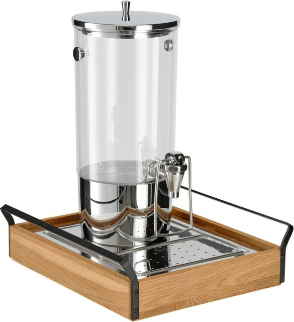 VEGA Saftspender Esino GN 1/2 mit 4l Fassungsvermögen, Farben: Eiche, Schwarz, Edelstahl, B/T/H: 38,6 x 35,4 x 42 cm - Bild 1