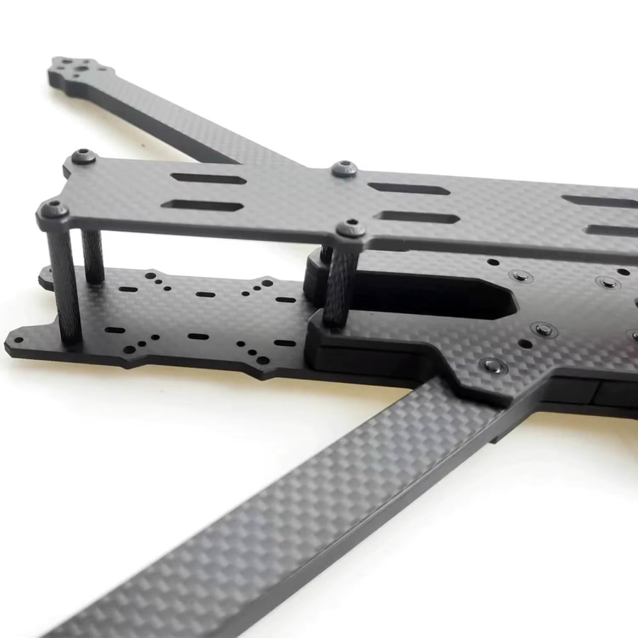 iFlight XL10 V6 10 Zoll Super Long Range HD Carbon Rahmen Kit in Schwarz für O3 Air Unit CADDX Vista HD VTX mit 420mm Radstand True-X Design - Bild 2