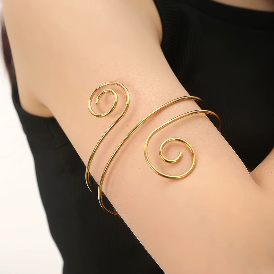 Aiovlo Armreif Edelstahl, Gold, Damen - Bild 2