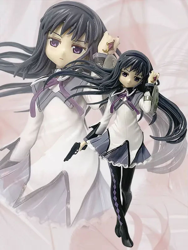 Bandai Anime-Figur Akemi Homura aus Puella Magi Madoka Magica, weiße Actionfigur für Sammler, Höhe: 16,5 cm - Bild 4