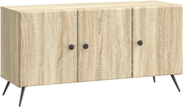 vidaXL TV-Schrank in Sonoma-Eiche aus Holzwerkstoff, B/T/H: 99 x 34,5 x 50 cm - Bild 1