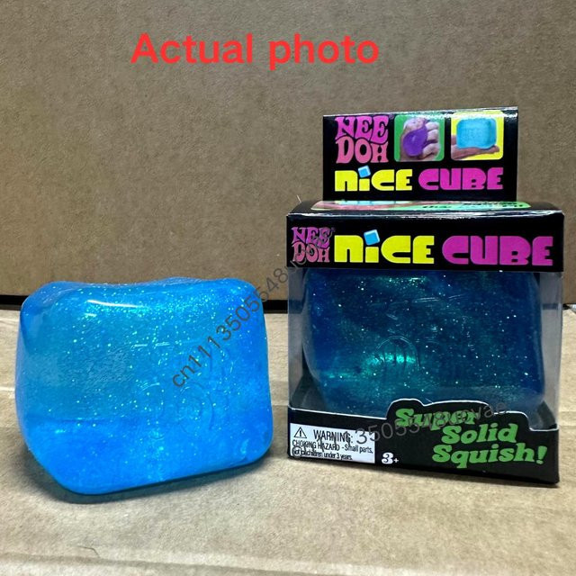 Schylling Nee Doh Glitzerwürfel, Sensorisches Fidget Spielzeug - Bild 1
