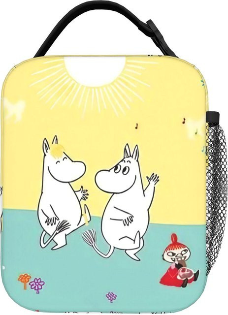 Bandai Moomins TV-Serie Isolierte Lunchtasche in Mehrfarbig, Wiederverwendbare Kühltasche für Arbeit und Outdoor - Bild 1